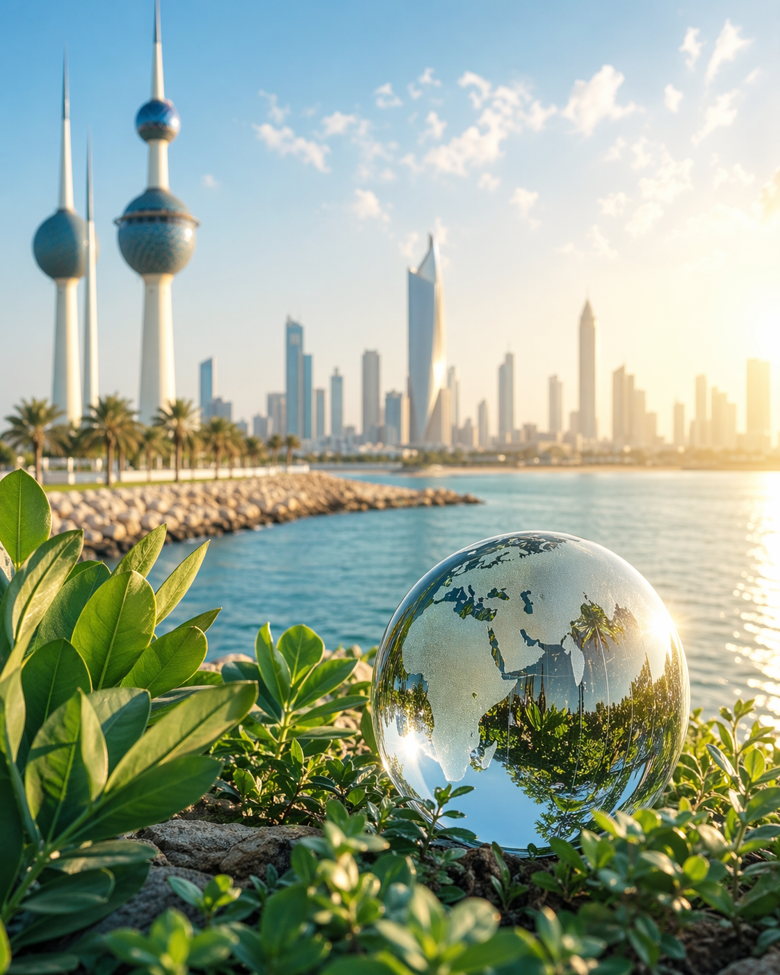 مشهد بيئي كويتي واقعي